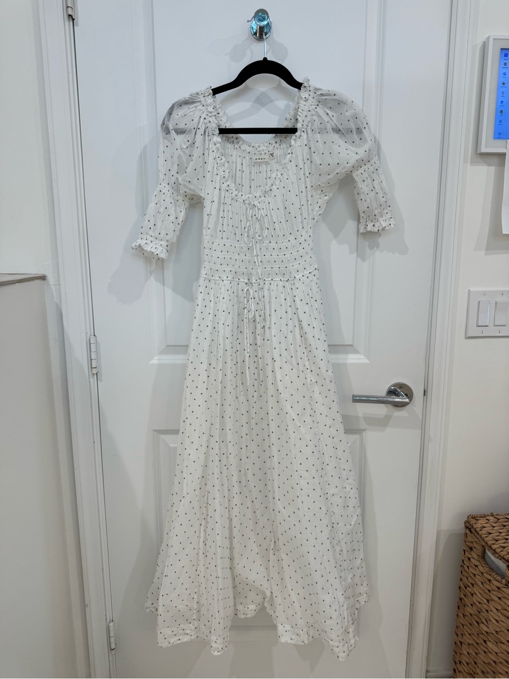 Doen Ischia Polka Dot Midi Dress